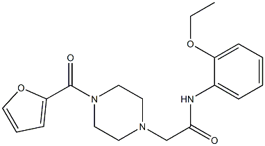 N-(2-ethoxyphenyl)-2-[4-(furan-2-carbonyl)piperazin-1-yl]acetamide Structure