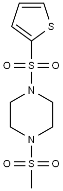 1-methylsulfonyl-4-thiophen-2-ylsulfonylpiperazine Structure