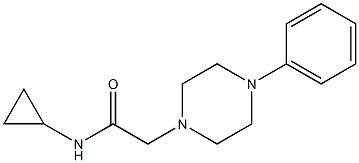 N-cyclopropyl-2-(4-phenylpiperazin-1-yl)acetamide