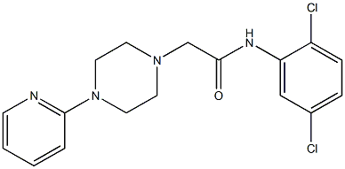 N-(2,5-dichlorophenyl)-2-(4-pyridin-2-ylpiperazin-1-yl)acetamide Structure