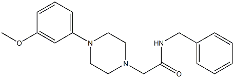 N-benzyl-2-[4-(3-methoxyphenyl)piperazin-1-yl]acetamide Struktur