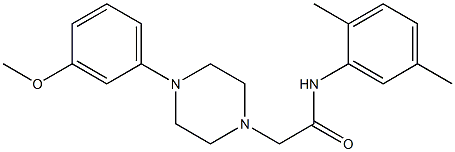 N-(2,5-dimethylphenyl)-2-[4-(3-methoxyphenyl)piperazin-1-yl]acetamide Structure
