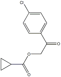 [2-(4-chlorophenyl)-2-oxoethyl] cyclopropanecarboxylate Structure