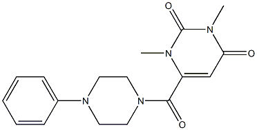  1,3-dimethyl-6-(4-phenylpiperazine-1-carbonyl)pyrimidine-2,4-dione