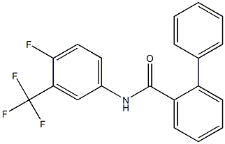 N-[4-fluoro-3-(trifluoromethyl)phenyl]-2-phenylbenzamide Structure