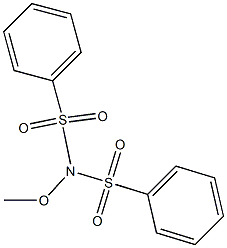 N-(benzenesulfonyl)-N-methoxybenzenesulfonamide Structure
