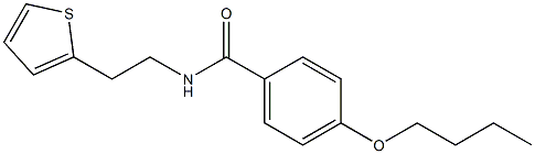 4-butoxy-N-(2-thiophen-2-ylethyl)benzamide Struktur