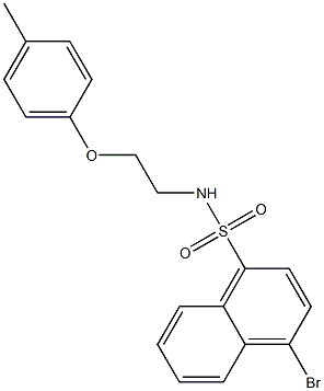 4-bromo-N-[2-(4-methylphenoxy)ethyl]naphthalene-1-sulfonamide|