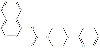 N-naphthalen-1-yl-4-pyridin-2-ylpiperazine-1-carbothioamide Structure