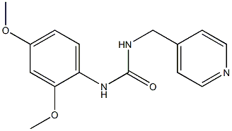1-(2,4-dimethoxyphenyl)-3-(pyridin-4-ylmethyl)urea Struktur