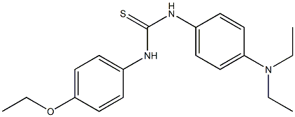1-[4-(diethylamino)phenyl]-3-(4-ethoxyphenyl)thiourea,,结构式