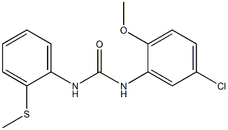 1-(5-chloro-2-methoxyphenyl)-3-(2-methylsulfanylphenyl)urea Structure