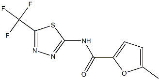 5-methyl-N-[5-(trifluoromethyl)-1,3,4-thiadiazol-2-yl]furan-2-carboxamide Structure