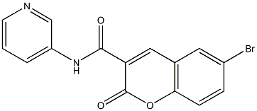 6-bromo-2-oxo-N-pyridin-3-ylchromene-3-carboxamide Structure