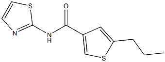 5-propyl-N-(1,3-thiazol-2-yl)thiophene-3-carboxamide Structure