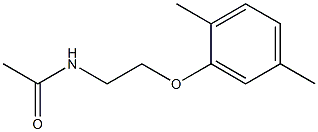 N-[2-(2,5-dimethylphenoxy)ethyl]acetamide Struktur