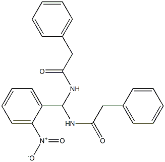 N-[(2-nitrophenyl)-[(2-phenylacetyl)amino]methyl]-2-phenylacetamide