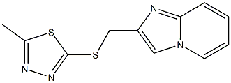 2-(imidazo[1,2-a]pyridin-2-ylmethylsulfanyl)-5-methyl-1,3,4-thiadiazole Structure