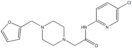 N-(5-chloropyridin-2-yl)-2-[4-(furan-2-ylmethyl)piperazin-1-yl]acetamide|