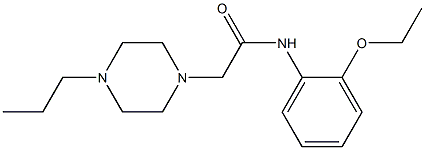 N-(2-ethoxyphenyl)-2-(4-propylpiperazin-1-yl)acetamide Structure