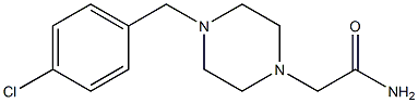 2-[4-[(4-chlorophenyl)methyl]piperazin-1-yl]acetamide 化学構造式