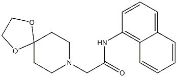 2-(1,4-dioxa-8-azaspiro[4.5]decan-8-yl)-N-naphthalen-1-ylacetamide Structure