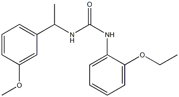 1-(2-ethoxyphenyl)-3-[1-(3-methoxyphenyl)ethyl]urea Structure