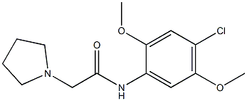 N-(4-chloro-2,5-dimethoxyphenyl)-2-pyrrolidin-1-ylacetamide Structure