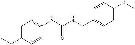 1-(4-ethylphenyl)-3-[(4-methoxyphenyl)methyl]urea Structure