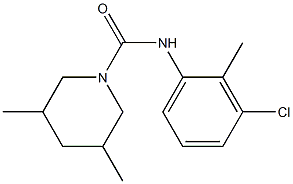  N-(3-chloro-2-methylphenyl)-3,5-dimethylpiperidine-1-carboxamide