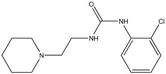 1-(2-chlorophenyl)-3-(2-piperidin-1-ylethyl)urea Struktur