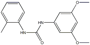 1-(3,5-dimethoxyphenyl)-3-(2-methylphenyl)urea Structure