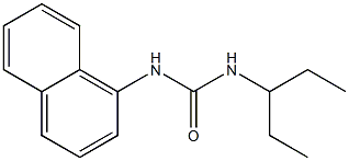 1-naphthalen-1-yl-3-pentan-3-ylurea 结构式