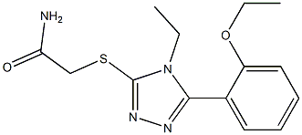 2-[[5-(2-ethoxyphenyl)-4-ethyl-1,2,4-triazol-3-yl]sulfanyl]acetamide Structure