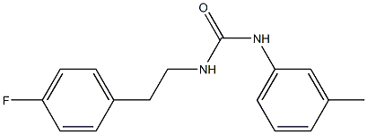 1-[2-(4-fluorophenyl)ethyl]-3-(3-methylphenyl)urea Structure