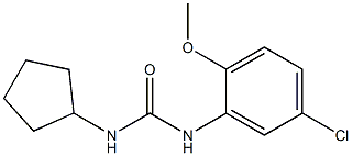 1-(5-chloro-2-methoxyphenyl)-3-cyclopentylurea Structure