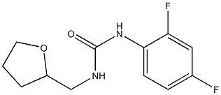 1-(2,4-difluorophenyl)-3-(oxolan-2-ylmethyl)urea Structure