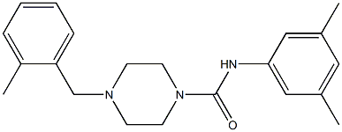 N-(3,5-dimethylphenyl)-4-[(2-methylphenyl)methyl]piperazine-1-carboxamide Structure