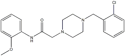 2-[4-[(2-chlorophenyl)methyl]piperazin-1-yl]-N-(2-methoxyphenyl)acetamide