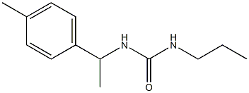 1-[1-(4-methylphenyl)ethyl]-3-propylurea Struktur