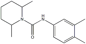 N-(3,4-dimethylphenyl)-2,6-dimethylpiperidine-1-carboxamide Structure