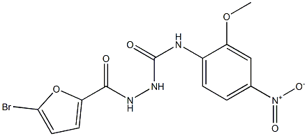 1-[(5-bromofuran-2-carbonyl)amino]-3-(2-methoxy-4-nitrophenyl)urea Structure