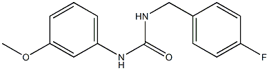 1-[(4-fluorophenyl)methyl]-3-(3-methoxyphenyl)urea Structure