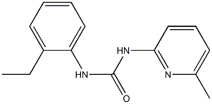 1-(2-ethylphenyl)-3-(6-methylpyridin-2-yl)urea 结构式