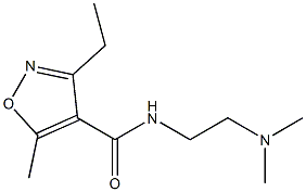 N-[2-(dimethylamino)ethyl]-3-ethyl-5-methyl-1,2-oxazole-4-carboxamide Structure