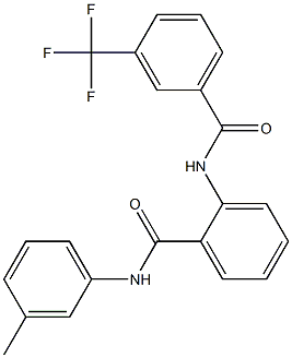 N-(3-methylphenyl)-2-[[3-(trifluoromethyl)benzoyl]amino]benzamide Structure