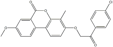  3-[2-(4-chlorophenyl)-2-oxoethoxy]-8-methoxy-4-methylbenzo[c]chromen-6-one