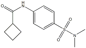 N-[4-(dimethylsulfamoyl)phenyl]cyclobutanecarboxamide 化学構造式