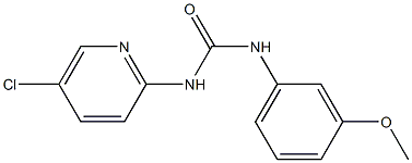 1-(5-chloropyridin-2-yl)-3-(3-methoxyphenyl)urea 结构式