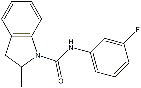 N-(3-fluorophenyl)-2-methyl-2,3-dihydroindole-1-carboxamide Structure